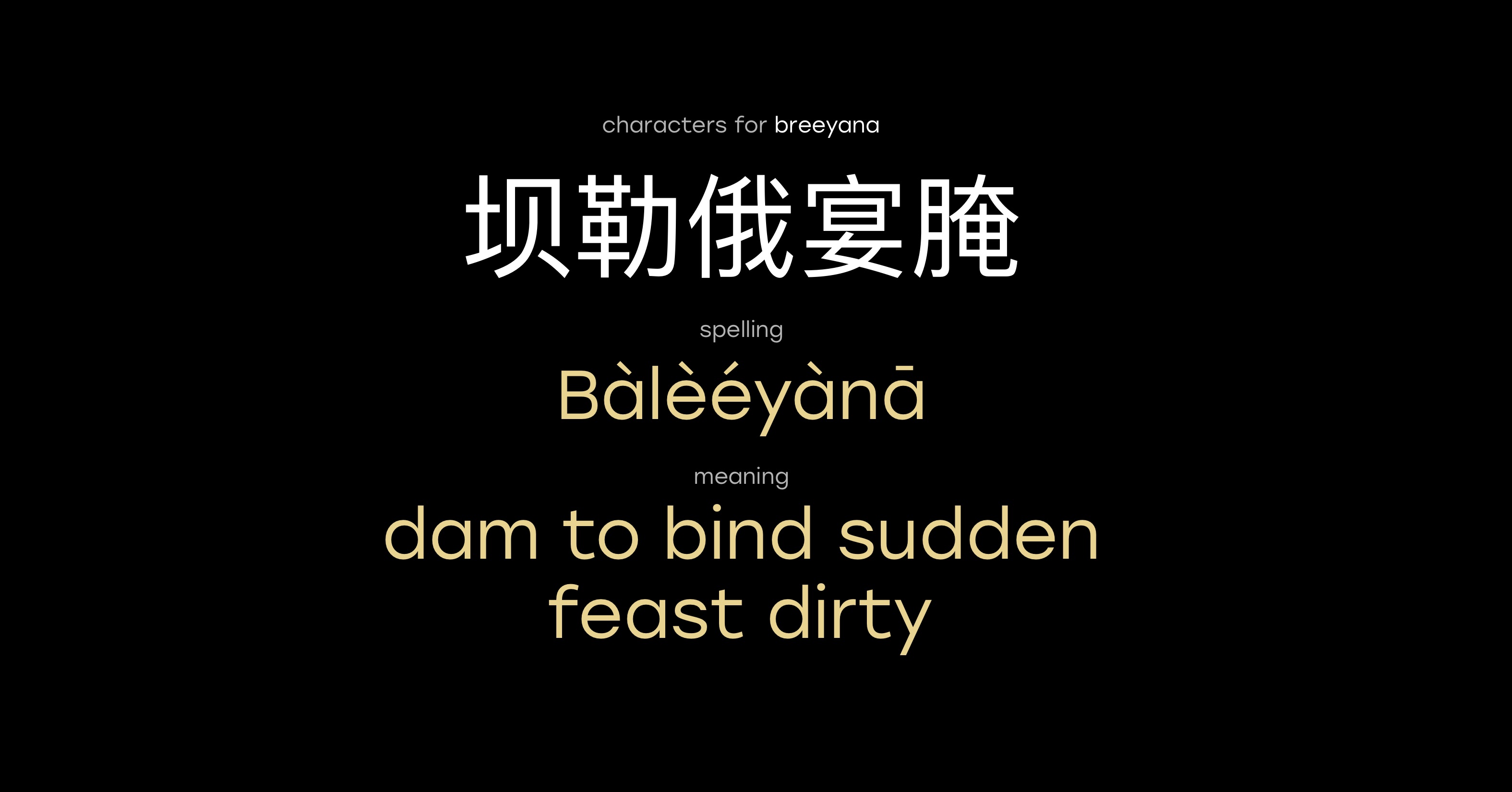 Meaning of name Breeyana in Chinese | Laoshi