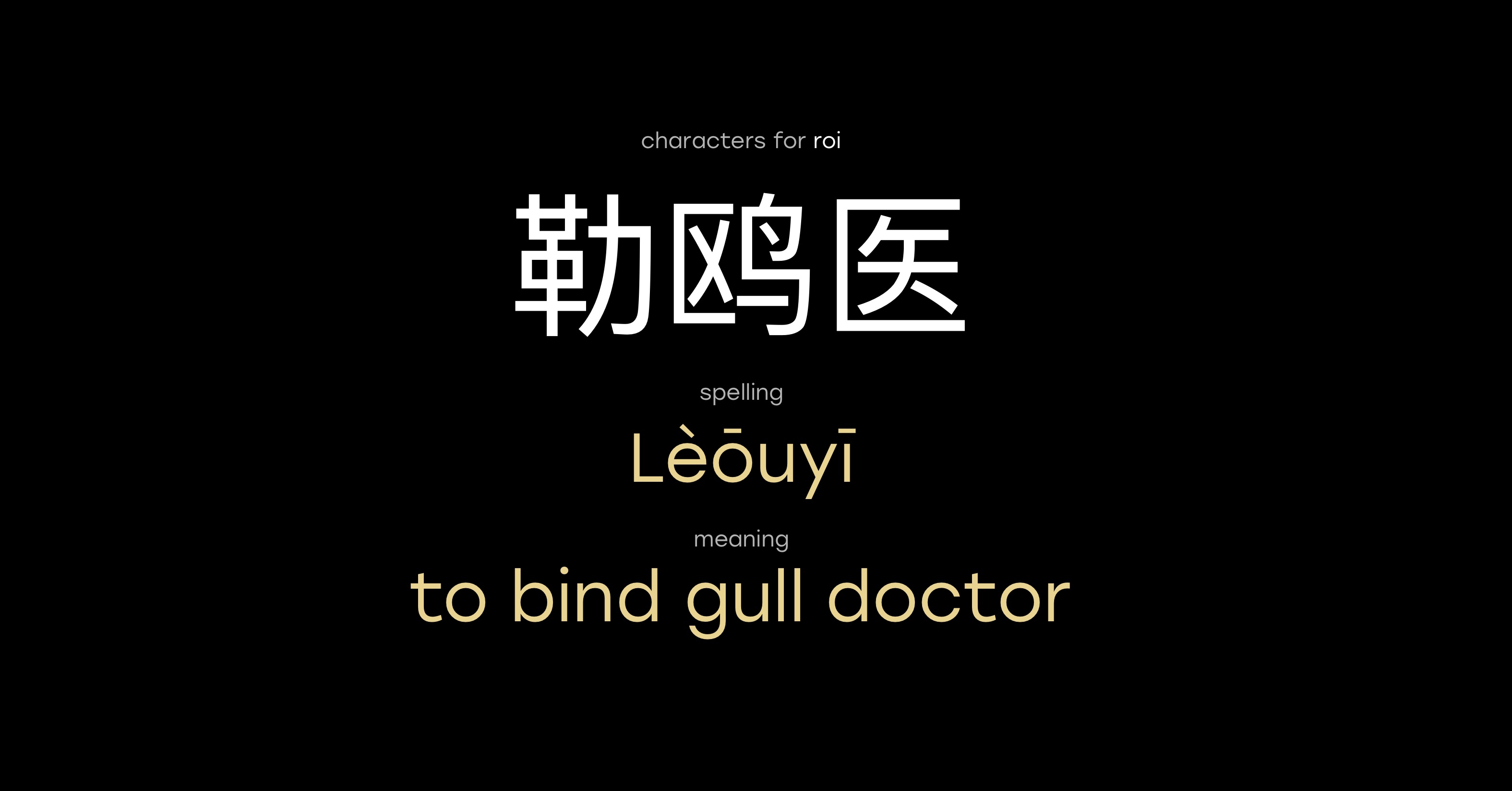 Meaning of name Roi in Chinese | Laoshi